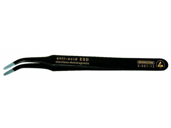 Bernstein Verktøy for elektronikk 5-061-13 SMD-pinsett 2ab SA Flatbred, bøyd 115 mm