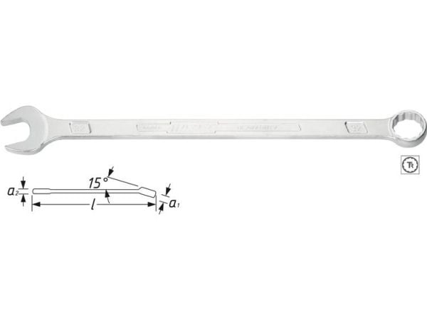 HAZET 600LG-10, 10 mm, Kromfarget, Kromfarget, Blank, Tyskland, 210 mm
