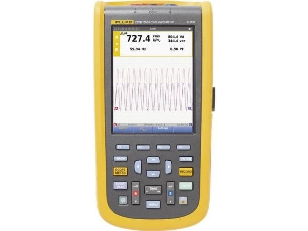 Fluke 125B/EU, Bærbar, 40 MHz, 5 mV, 8,75 ns, TFT, 14,5 cm (5.7")
