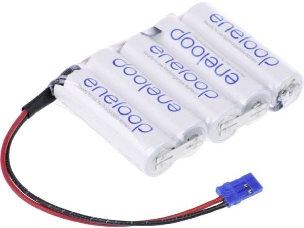Panasonic eneloop F1x5 Graupner batteripakke cell: 5 batteristørrelse R6 (AA) kabel, plugg NiMH 6 V 1900 mAh