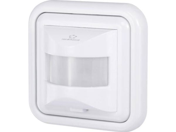 Renkforce innfelt PIR-bevegelsessensor 4016139070186 160° relé hvit IP20 (4016139070186)