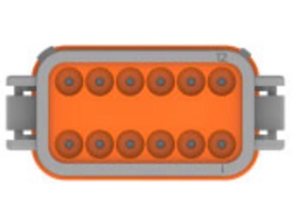 TE Connectivity DT06-12SA rundkontakt tilkobling, rette samlede poler: 12-serie (rundkontakt): DT, 1 stk