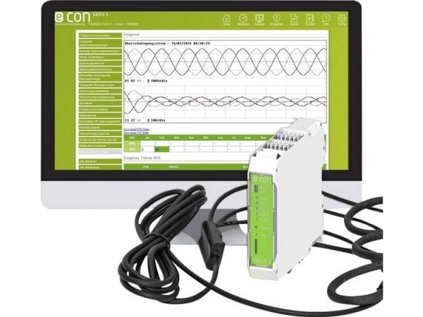 econ solutions econ sens3PRO - 400A Net-analyseapparat 3-faset Med loggerfunktion