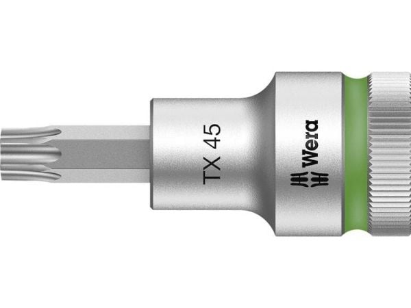 Wera 05003835001, Stikkontakt, 1/2", 1 hoder, T45, Kromvanadiumstål, Kromfarget
