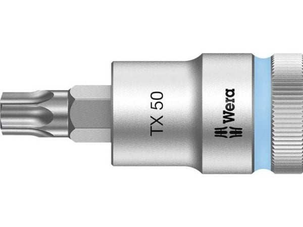Wera 05003836001, Stikkontakt, 1/2", 1 hoder, T55, Kromvanadiumstål, Kromfarget