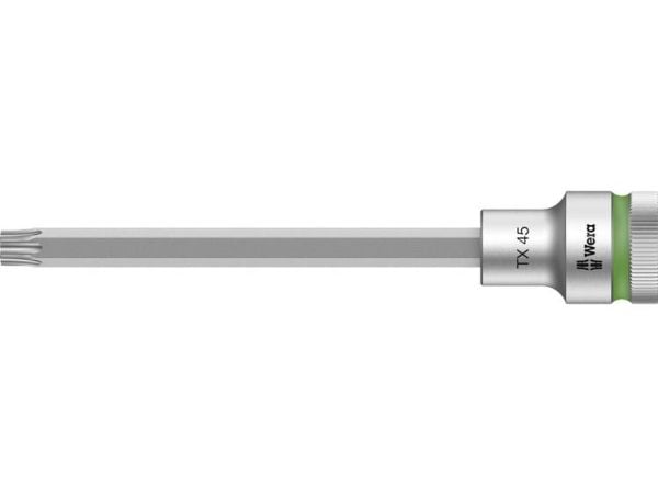 Wera 05003855001, Stikkontakt, 1/2", 1 hoder, T45, Kromvanadiumstål, Kromfarget