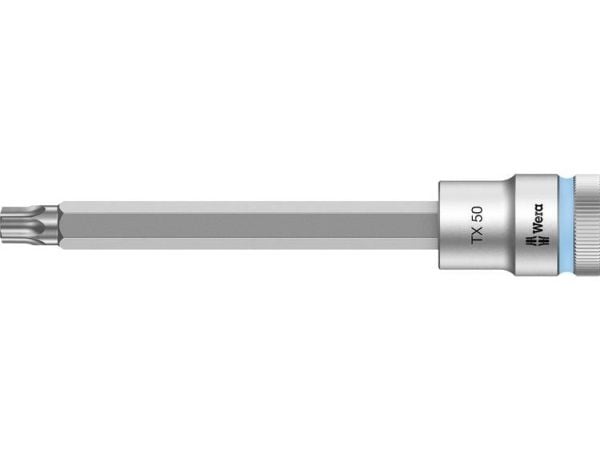 Wera 05003856001, Stikkontakt, 1/2", 1 hoder, T50, Kromvanadiumstål, Kromfarget