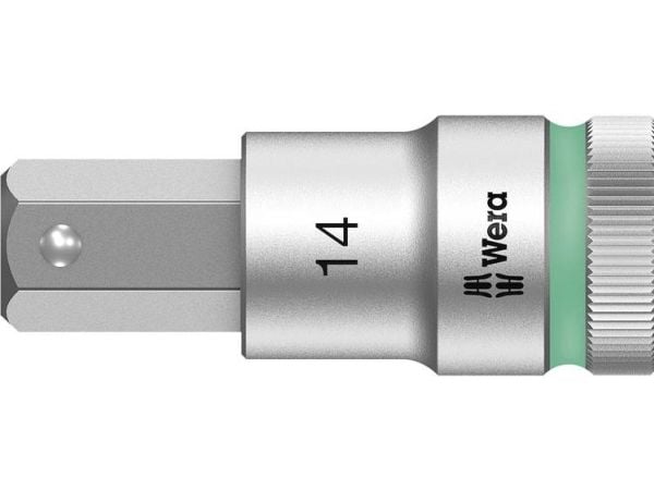 Wera 05003827001, Stikkontakt, 1/2", Metrisk, 1 hoder, 14 mm, Kromvanadiumstål