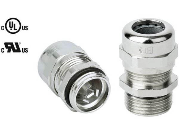Jacob 50.616 M/Emvd Cable Gland Emv, With Strain Relief M16 Brass Brass 1 Pcs