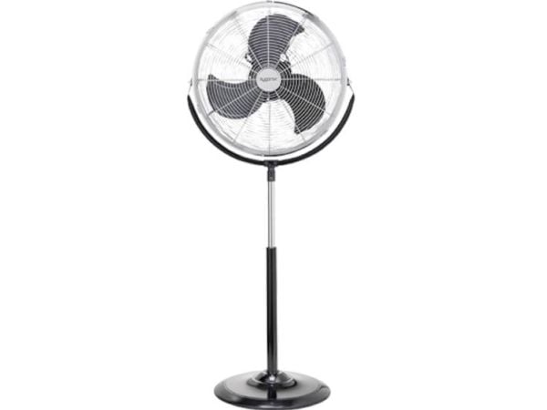 Sygonix gulv-/stativvifte FES-45A - 140 W - 54 x 130 cm (B x H) - svart/sølv (FES-45A)