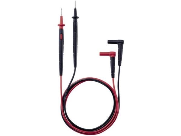 Testo 0590 0010, Testausjohdin, Musta, Punainen, CAT II, 1,225 m, 18 mm, 2 mm