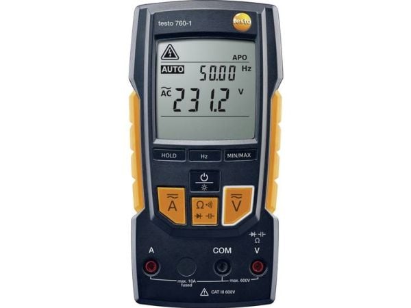 testo 0590 7601 håndmultimeter digital CAT III 600 V, CAT IV 300 V display (counts): 4000