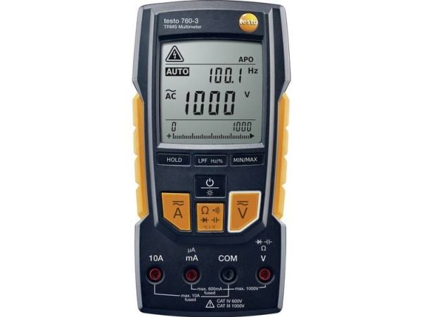 Testo 760-3, nestekidenäyttö, paristot, AAA, 167 mm, 45 mm, 85 mm
