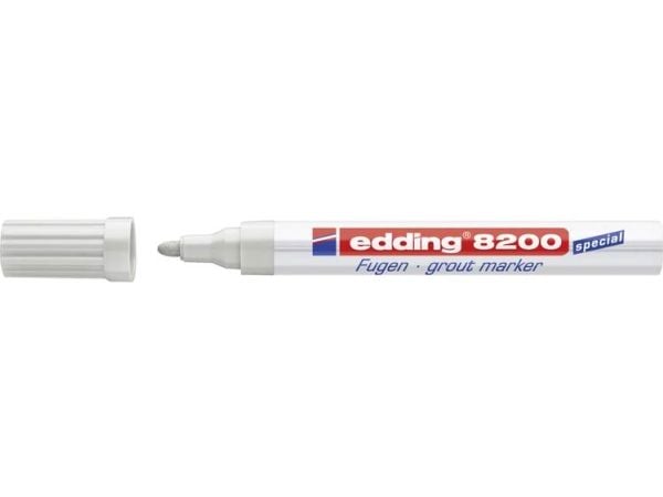 Edding 8200, Harmaa, Valkoinen, Pyöreä pää, Pyöreä, 2 mm, 4 mm