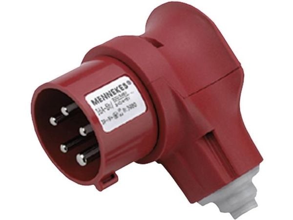 MENNEKES 3980, Oikea kulma, 400 V, Punainen, IP44, 1 kpl