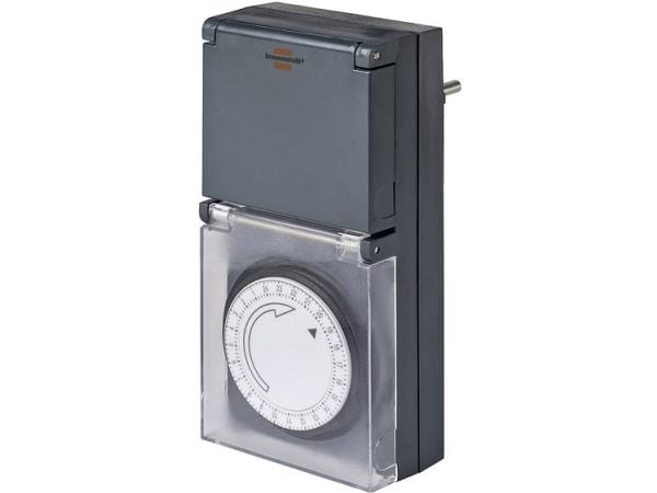 Brennenstuhl 1506460, Päivittäinen ajastin, Musta, IP44, 230 V, 16 A, 200 g