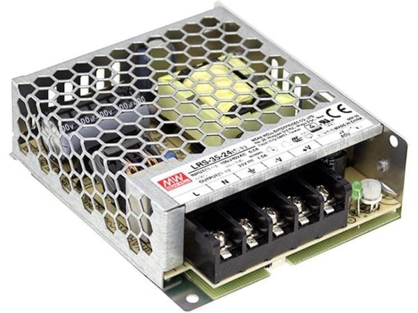 MEAN WELL LRS-35-36 strømforsyning 35 W metallic (LRS-35-36)