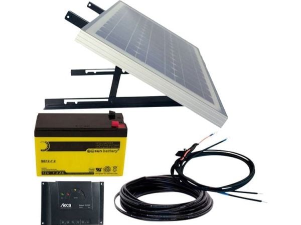 Phaesun Energy Generation Kit Solar Rise Nine 1.0 600299 solcellesett 10 Wp inkl. batteri, tilkoblingskabler og laderegulator