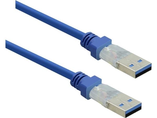 Renkforce RF-4369446, 1 m, USB A, USB A, USB 3.2 Gen 1 (3.1 Gen 1), 5 Gbit/sek, Blå