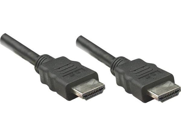 Manhattan 323192, 1 m, HDMI Type A (Standard), HDMI Type A (Standard), 3D, 10,2 Gbit/sek., Svart