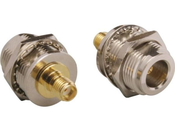 BKL Electronic 0404084 0404084 SMA-sovitin SMA-liitäntä - N-liitäntä 1 kpl