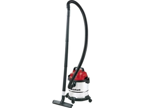 Einhell TC-VC 1812 S, 1250 W, Sylindervakuum, Tørr & våt, 12 l, 80 dB, Sort, Rød, Sølv