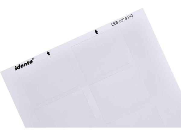 TE Connectivity 3-1768034-3 LEB-3460P-9 Kaapelitarra LEB 60 x 34 mm Värimerkintäkenttä: valkoinen (matta) Tarrojen määrä: 21 kpl