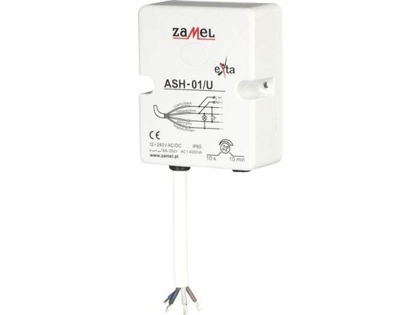 Zamel ASH-01/U Aikakytkin porrasvalaistukseen DIN-kisko 12 V, 24 V, 230 V