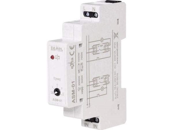 Zamel trappautomat 16A 48mA 1NO 230V AC ASM-01