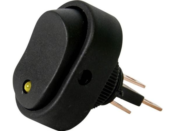 HP Autozubehör 28471 bilvippebryter 12 V 16 A 1x Off/On klikk 1 stk