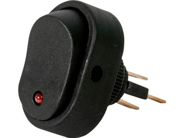HP Autozubehör 28474 bil vippebryter 12 V 16 A 1 x Off/On klikk 1 stk