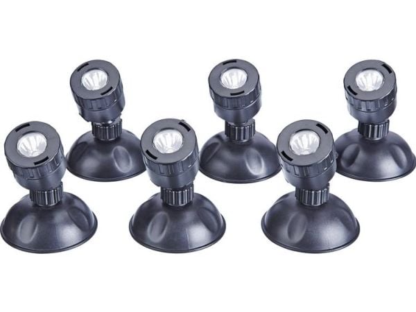 Pontec 43187 Undervandsbelysning LED (RGB) 0.5 W Sort