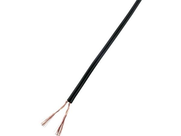 TRU COMPONENTS 93030c532 Johdin 2 x 1 mm² Musta 25 m