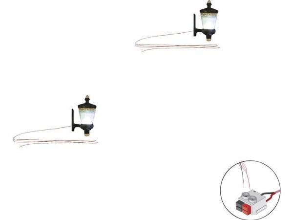 Woodland Scenics N inngangslampe enkelt ferdig modell WJP5659 2 stk
