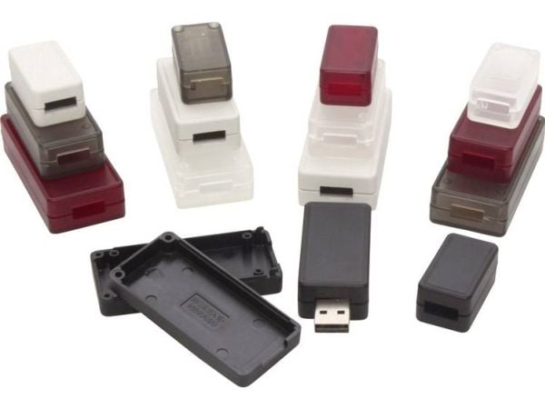 Hammond 1551USB2GY USB-kabinet 50 x 25 x 15.5 ABS grå/hvit (RAL 7035) 1 stk