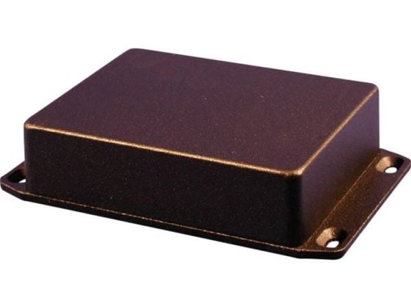 Hammond Electronics 1590WBX2FLBK universalkabinett 254 x 70 x 34,5 aluminium sort (RAL 9005) 1 stk