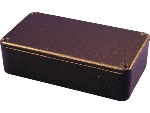 Hammond Electronics 1590BX2BK universalkabinett 254 x 70 x 34,5 aluminium svart (RAL 9005) 1 stk