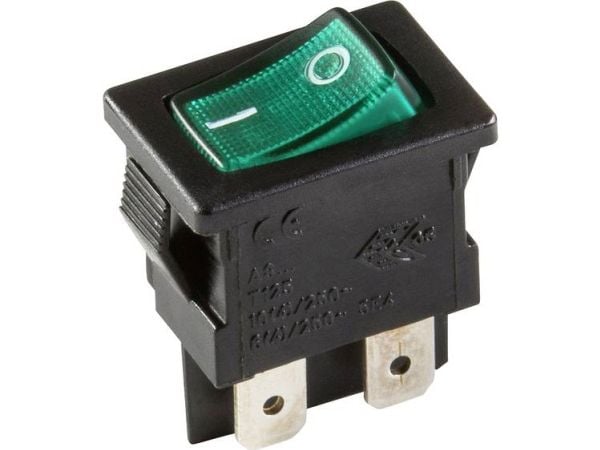 interBär Vaihtokytkin 3634-250.22 250 V 10 A 2 x Off/On Klikkaava 1 kpl