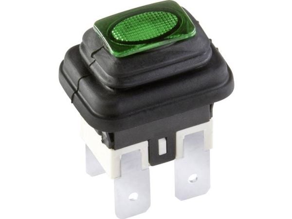 interBär 3658-250.22 tryckvakt 250 V 16 A 1 x Off/On klickande grön IP65 1 st