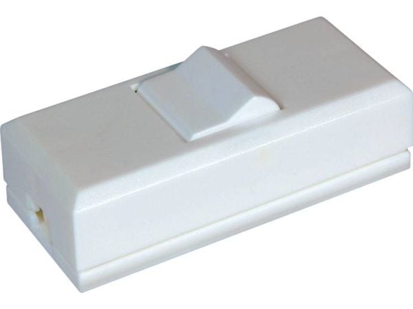 interBär 8075-008.01 Johtokytkin Valkoinen 1 x Off/On 2 A 1 kpl 1 kpl