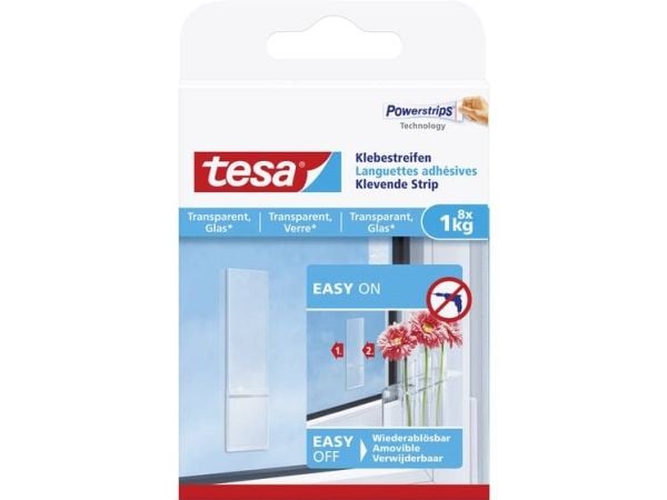 TESA 77733-00000, Yleiskoukku, Läpinäkyvä, Sisätila, Lasi, Muovi, 1 kg, Kupla