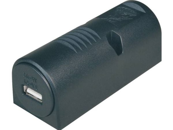 ProCar ombyggnads-/power-USB-uttag 3 A max belastning 3 A (USB-A) 12 V till 5 V, 24 V till 5 V