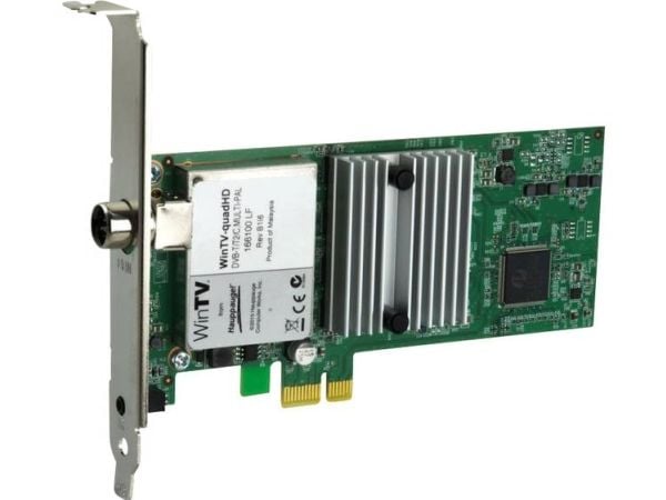 Hauppauge WinTV quadHD – Digitaalinen TV-vastaanotin – DVB-C, DVB-T2, QAM – HDTV – PCI Express x1