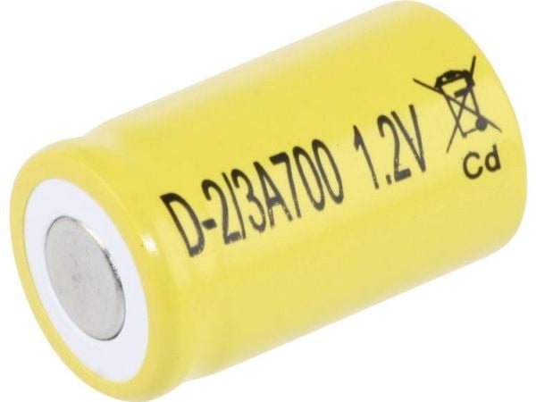 Mexcel D-2/3A700 spesialbatteri 2/3 A flat-top NiCd 1,2 V 700 mAh (1 stk.)