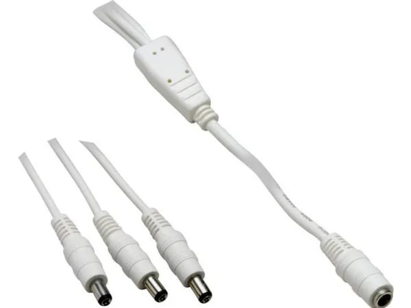 VOLTCRAFT lavspennings tilkoblingskabel lavspenningskontakt - lavspenningsplugg 5,5 mm / 2,5 mm 1,10 m 1 stk (072959C)