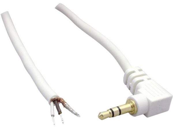 BKL Electronic 1101254, 3.5mm, Uros, Uros, Kupari, 1,8 m, Valkoinen