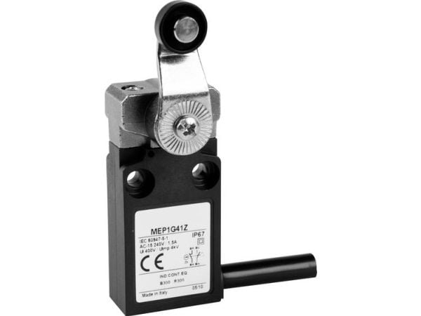 Panasonic MEP1G42Z ändlägeskontakt 24 V 5 A rullarm IP67 1 st
