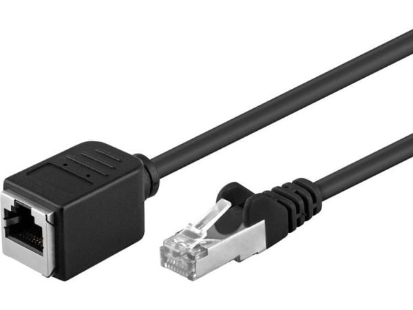 Goobay 91883, 3 m, Cat5e, F/UTP (FTP), RJ-45, RJ-45, Sort