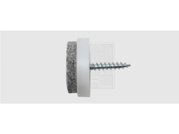 SWG 684 120 240 80 skruvbar, rund hvit (Ø) 24 mm 4 stk