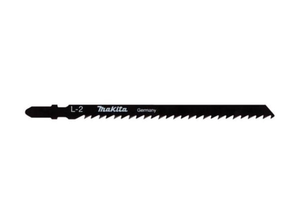 Makita L-2 - Stikksagblad - for tre, plast, kryssfinér, paller, finertre, polyvinylklorid (PVC) - 5 deler - T-skaft - lengde: 132 mm - for Makita D...
